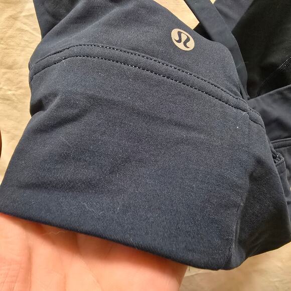 Lululemon Sweat Your Heart Out Bra In Submarine 10 Strappy Criss Cross Back - Picture 6 of 8